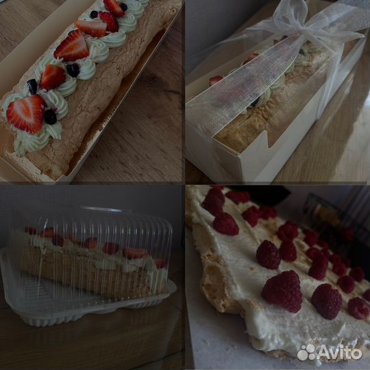 Меренговый рулет, трюфели