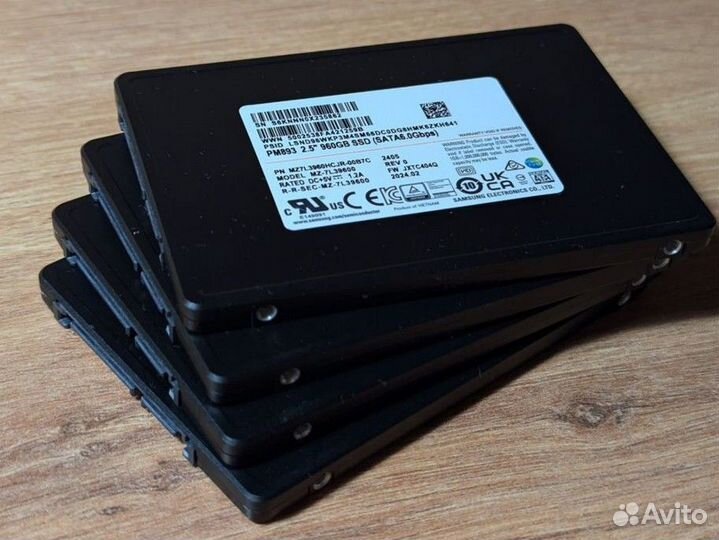 SSD диск Samsung PM893 960GB Аналог 870 Evo Новые