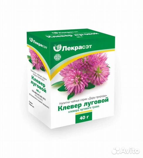 Клевер луговой трава 40 гр