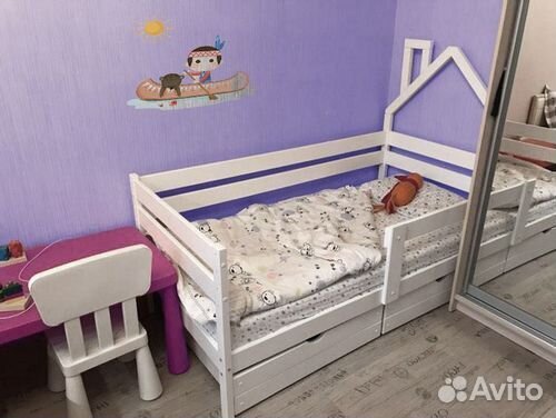 Детский шкаф «Домик» (разные цвета)