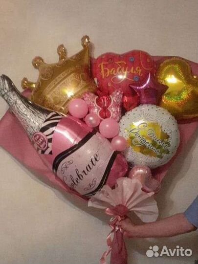 Шары.букеты из шаров.роза в шаре