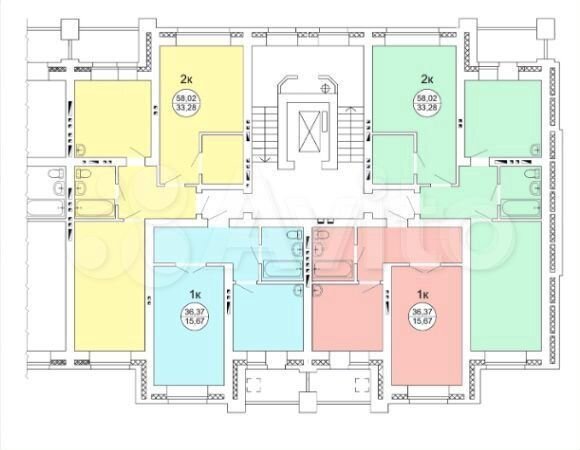 1-к. квартира, 37 м², 8/9 эт.
