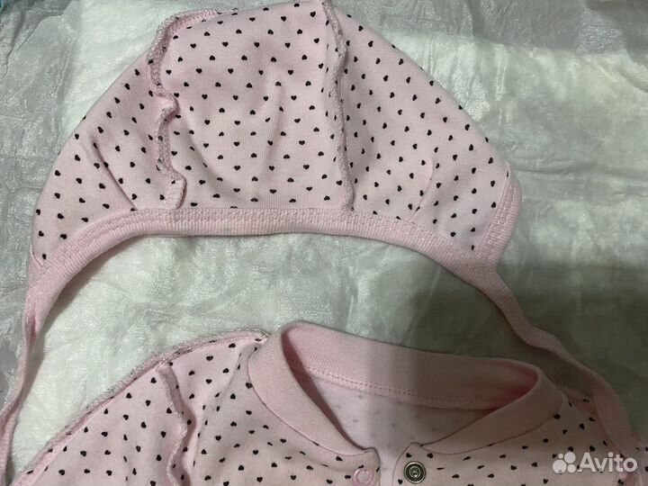 Боди и чепчик для девочки