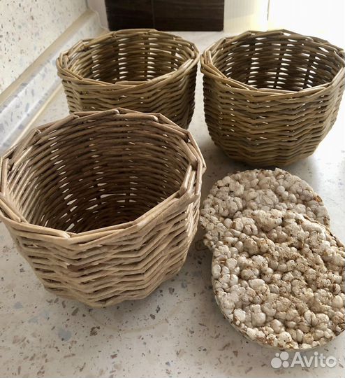 Корзинка плетеная для декора