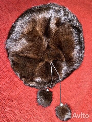 Берет норковый новый