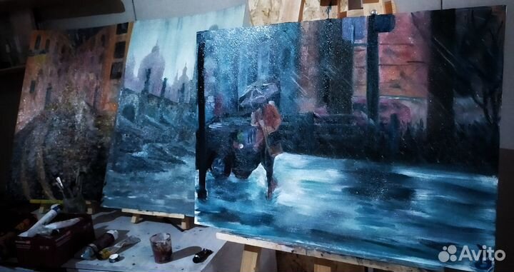 Картина маслом на холсте 