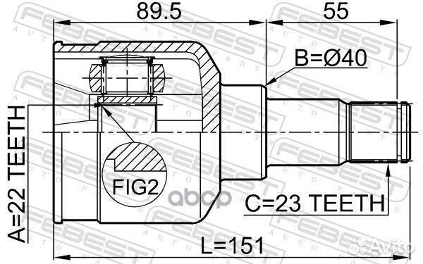 ШРУС 2111-FUS 2111-FUS Febest