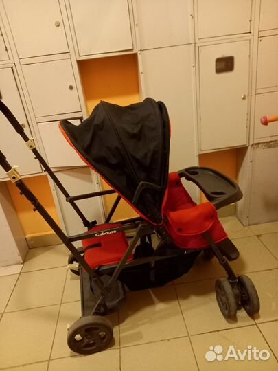 Прогулочная коляска для двойни бу