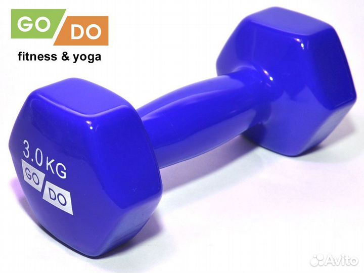 Гантели винил/неопрен 3 кг (пара)