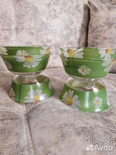 Набор салатников стекло 6 шт почти новый