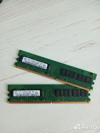 Оперативная память ddr2 2х1gb samsung
