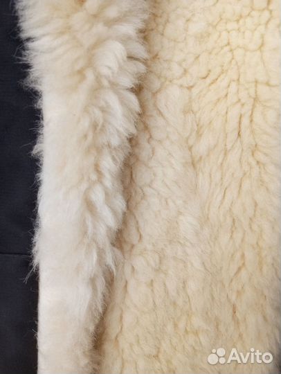 Тулуп мужской из овчины, размер 52 - 54