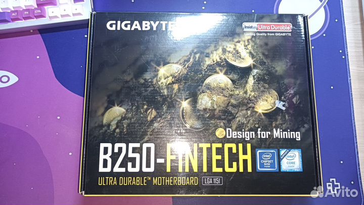 Мат. плата Gigabyte B250 Fintech комплект
