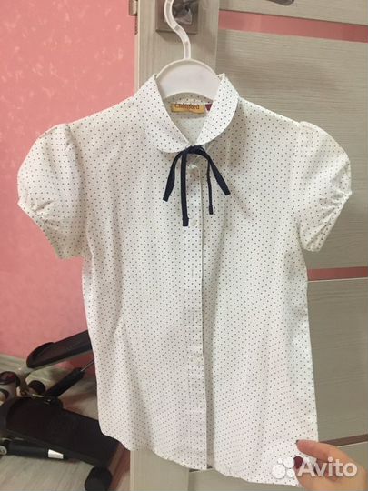 Рубашка школьная 134