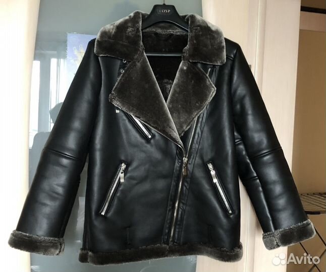 Дубленка авиатор женская