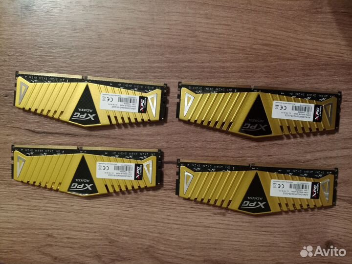 Оперативная память ddr4 16gb (4x4) 3000 adata xpg