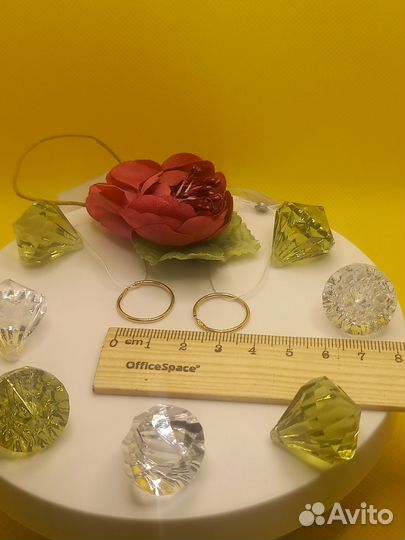 Серьги золотые