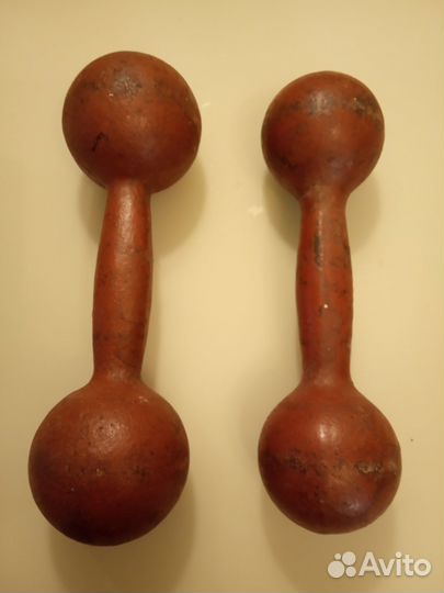 Гантели чугунные СССР, 3 и 4 кг