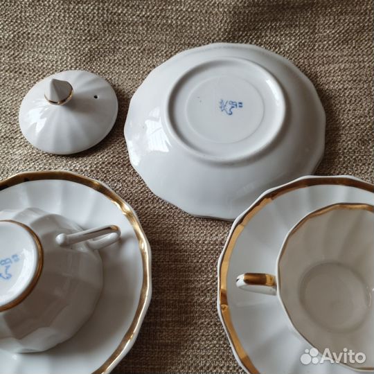 Сервиз. Вербилки 50-е. Костяной фарфор. Остатки