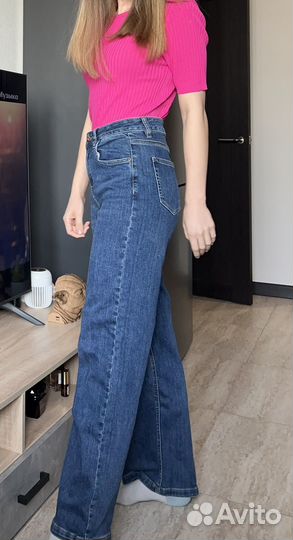 Джинсы женские широкие 26