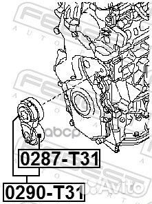 0287-T31 ролик без механизма натяжения Nissan