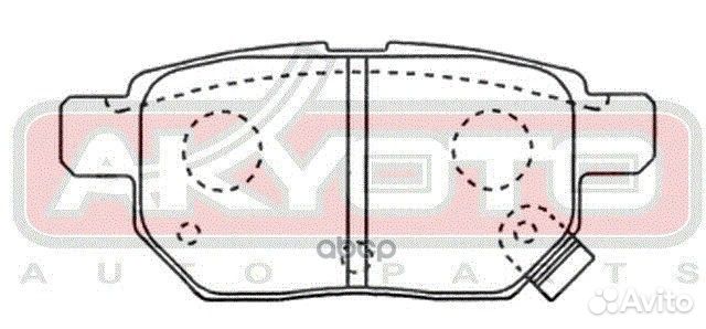 Колодки тормозные дисковые задние AKD-12130 akyoto