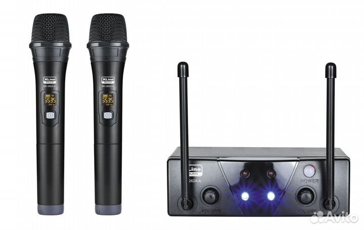 Радиосистема c двумя микрофонами XLine MD-262A-A