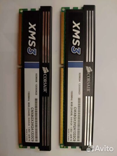 Оперативная память DDR3 XMS3 (8GB 1333MHz)