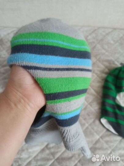 Шапка шлем для мальчика