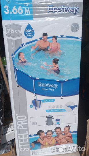 Новый каркасный бассейн 366х76