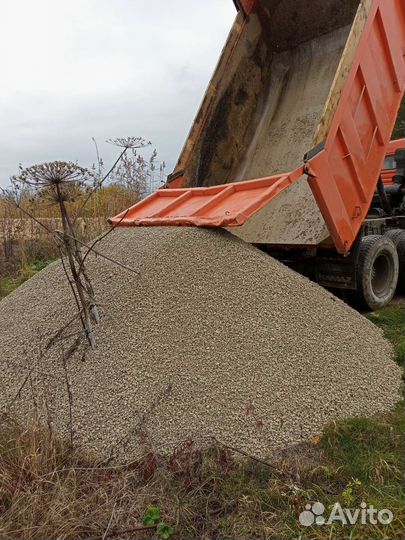 Доставка песок щебень пгс отсев галька
