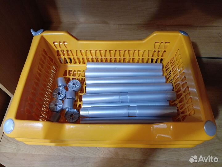 Этажерка пластиковая на колесиках Джета 3 корзины