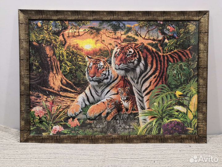 Картины из пазлов Тигры