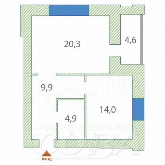 1-к. квартира, 50 м², 14/14 эт.
