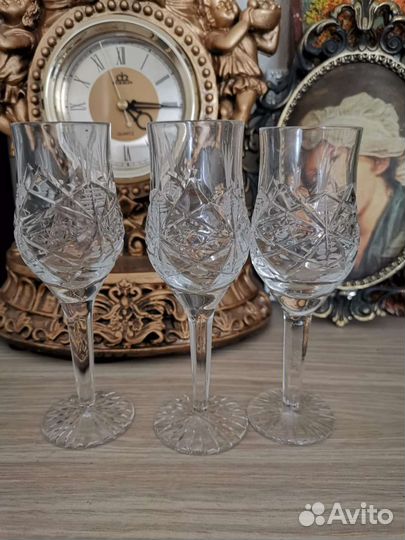 Фужерчики хрустальные. Чехия