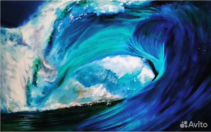 Картина маслом на картоне