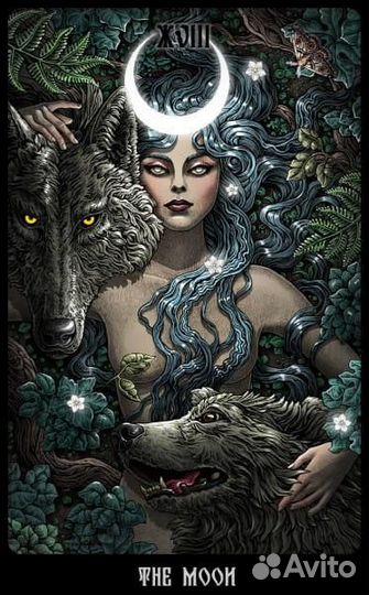 Карты Таро The Slavic Legends Tarot 12cm Gold, Taroteca / Славянские Легенды 12 см золотой срез 6381