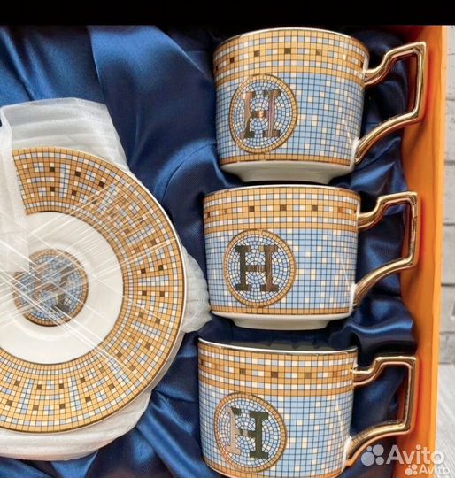 Чайный набор на 6 перс в стиле Hermes