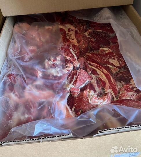 Мясообрезь с говяжих голов без кости