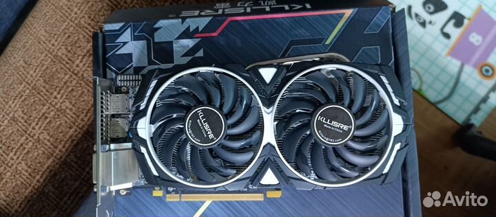 Видеокарта rx580 8gb 2048sp