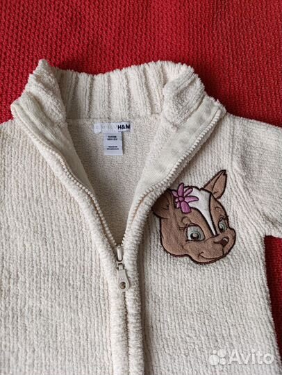 Кофта на молнии для девочки 86 h&m
