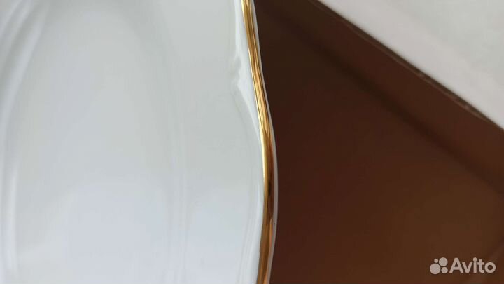 Тарелка Блюдо белое фарфор Чехия