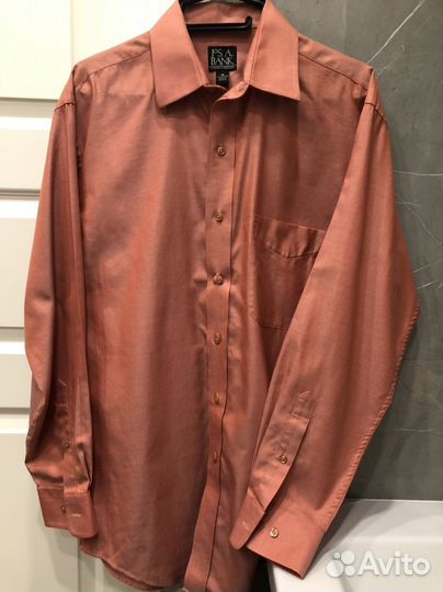 Винтажная брендовая мужская рубашка Jos a Bank M