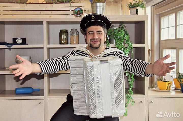 Аккордеонист на праздник. Живая музыка