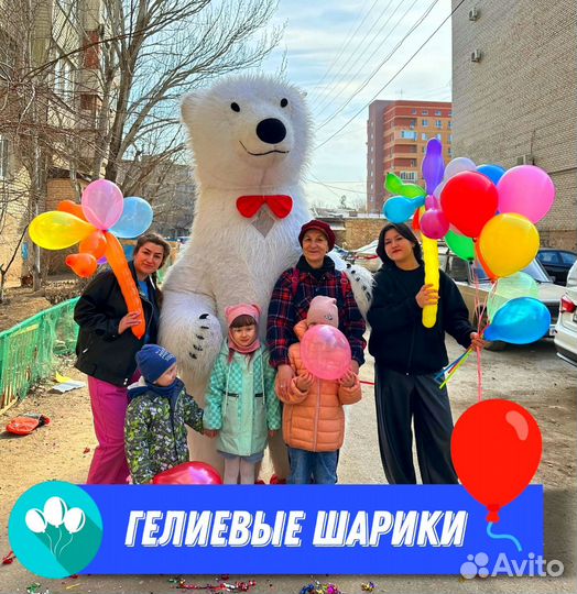 Белый Мишка Поздравление Ростовой Медведь Аниматор