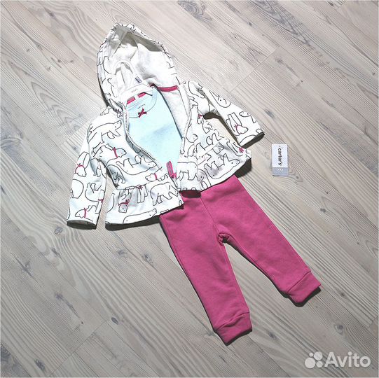 Костюм Carters 6, 12 мес. New 3 предмета