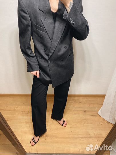 Двубортный жакет оверсайз