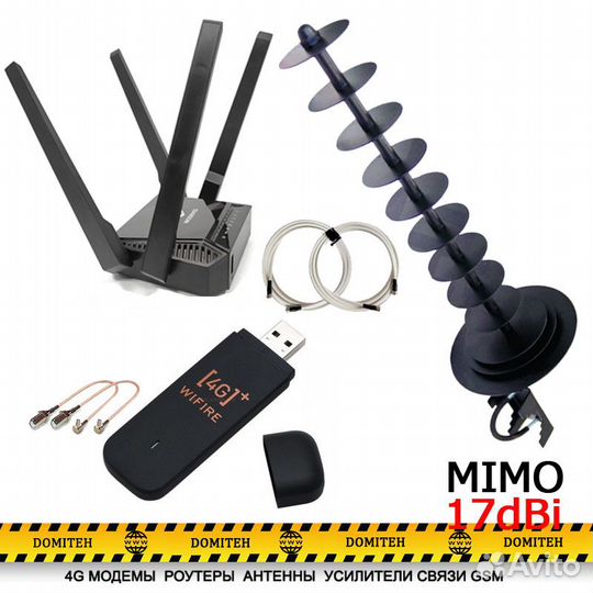 Усиления интернета с импульсной mimo антенной