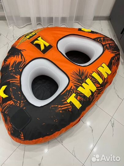 Водная тюбинг ватрушка двойная треугольная