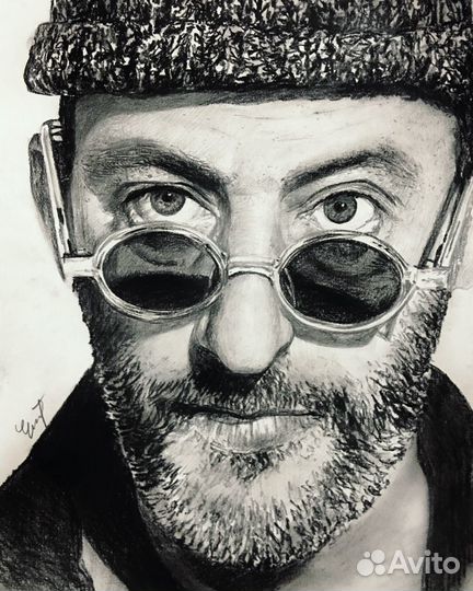 Портрет по фотографии чб/цвет. Шарж цветной